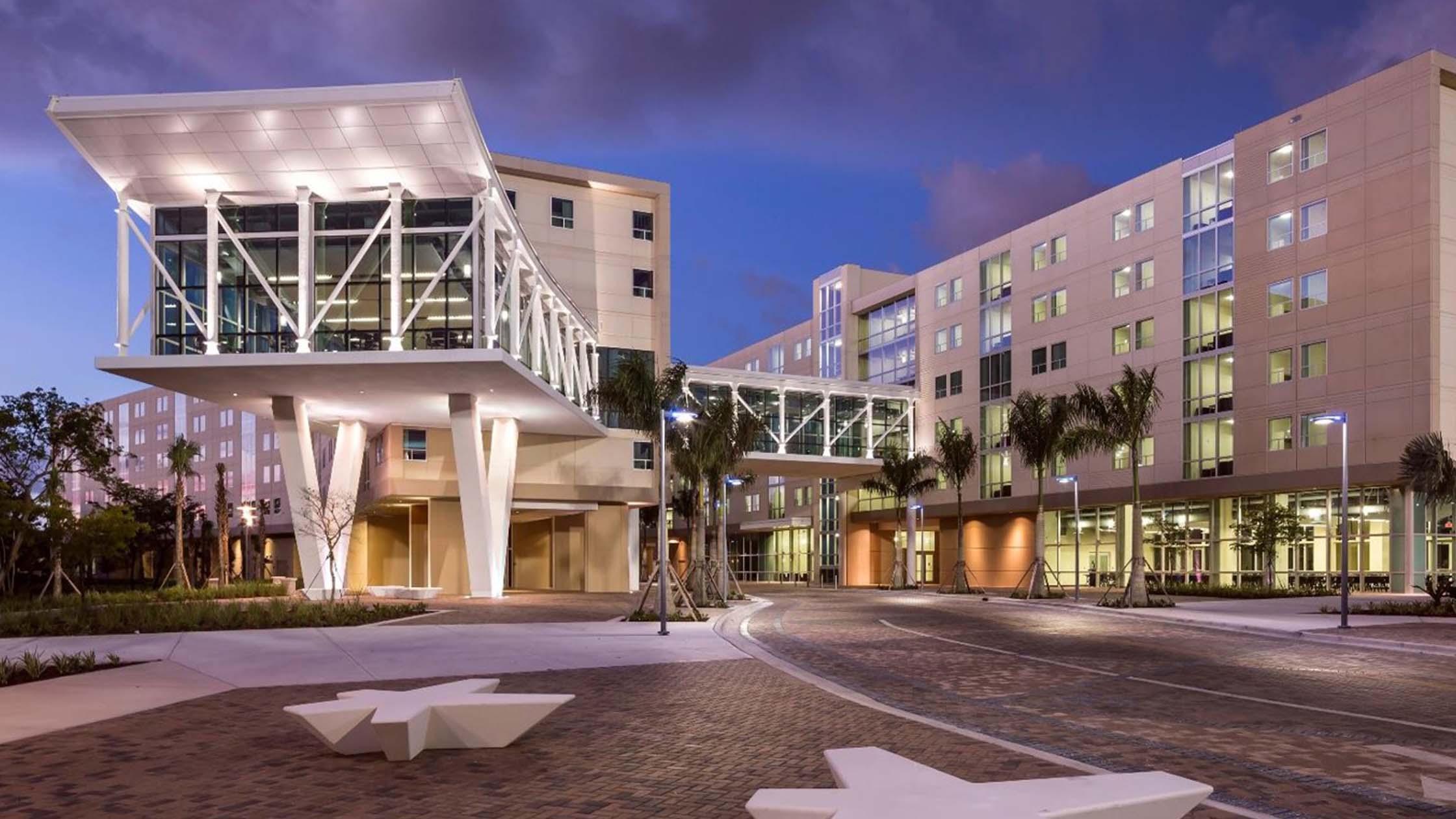 02 Florida International University Parkview Residence and Parking Garage Hall Miami Florida